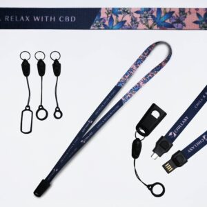 マイクロUSBチャージャー付ネックストラップ