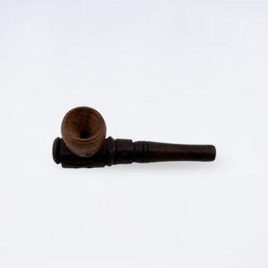 3インチカービングウッドパイプブラウン